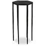 Uttermost Aviary 11 3/4" Wide Black Hexagonal Accent Table