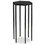 3_Uttermost Aviary 11 3/4" Wide Black Hexagonal Accent Table more views
