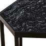 4_Uttermost Aviary 11 3/4" Wide Black Hexagonal Accent Table more views
