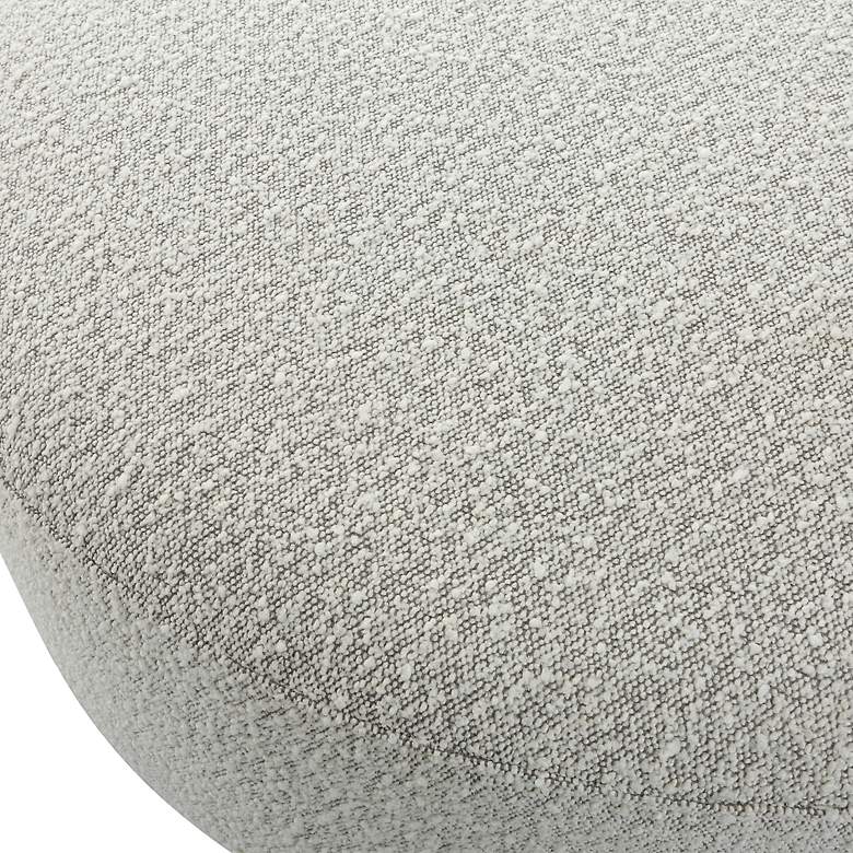 Image 5 Uttermost Avila Ivory and Gray Fabric Ottoman more views