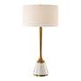2_Uttermost Avola 32" High White Marble and Antique Brass Table Lamp