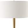 5_Uttermost Avola 32" High White Marble and Antique Brass Table Lamp more views