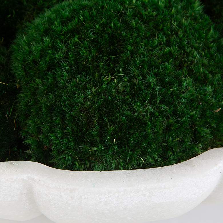 Image 3 Uttermost Awaken 16 3/4" Wide x 6" High Moss Centerpiece more views