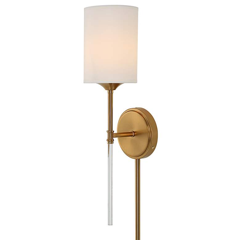 Image 2 Uttermost Awyr 20" High Warm Brass Wall Sconce