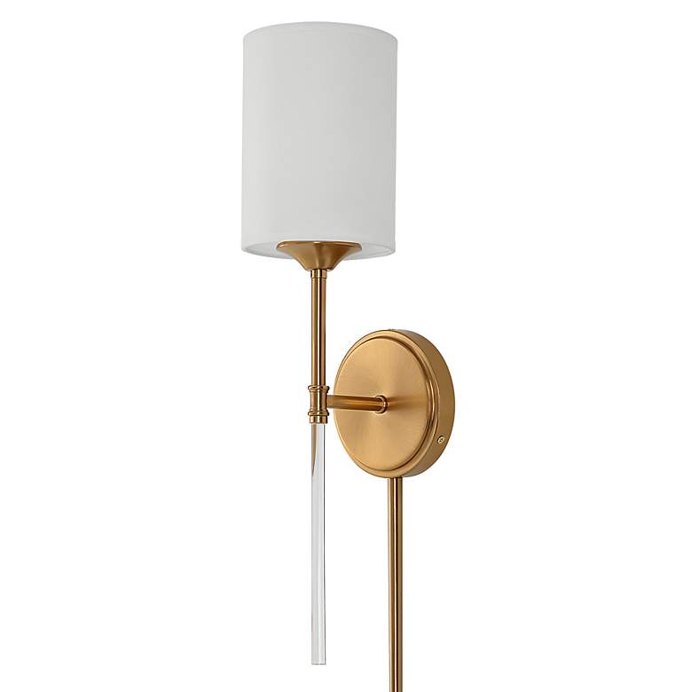 Image 4 Uttermost Awyr 20" High Warm Brass Wall Sconce more views