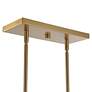 4_Uttermost Awyr 43 1/2"W Warm Brass 8-Light Linear Chandelier more views