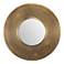 Uttermost Axel Plated Antique Brass 30" Round Wall Mirror