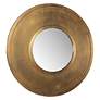 5_Uttermost Axel Plated Antique Brass 30" Round Wall Mirror more views