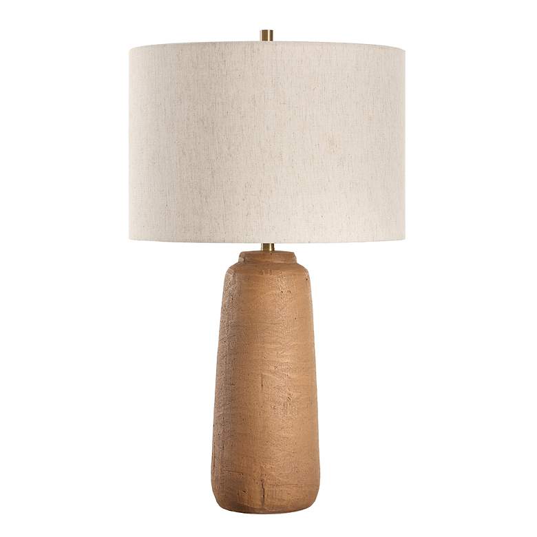 Image 4 Uttermost Ayda 26" High Burnt Orange Ceramic Table Lamp more views