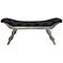 Uttermost Ayden Rubbed Burnished Pewter Bench
