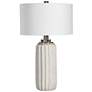 2_Uttermost Azariah 29" High Cream and Beige Crackle Glaze Table Lamp