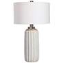 5_Uttermost Azariah 29" High Cream and Beige Crackle Glaze Table Lamp more views