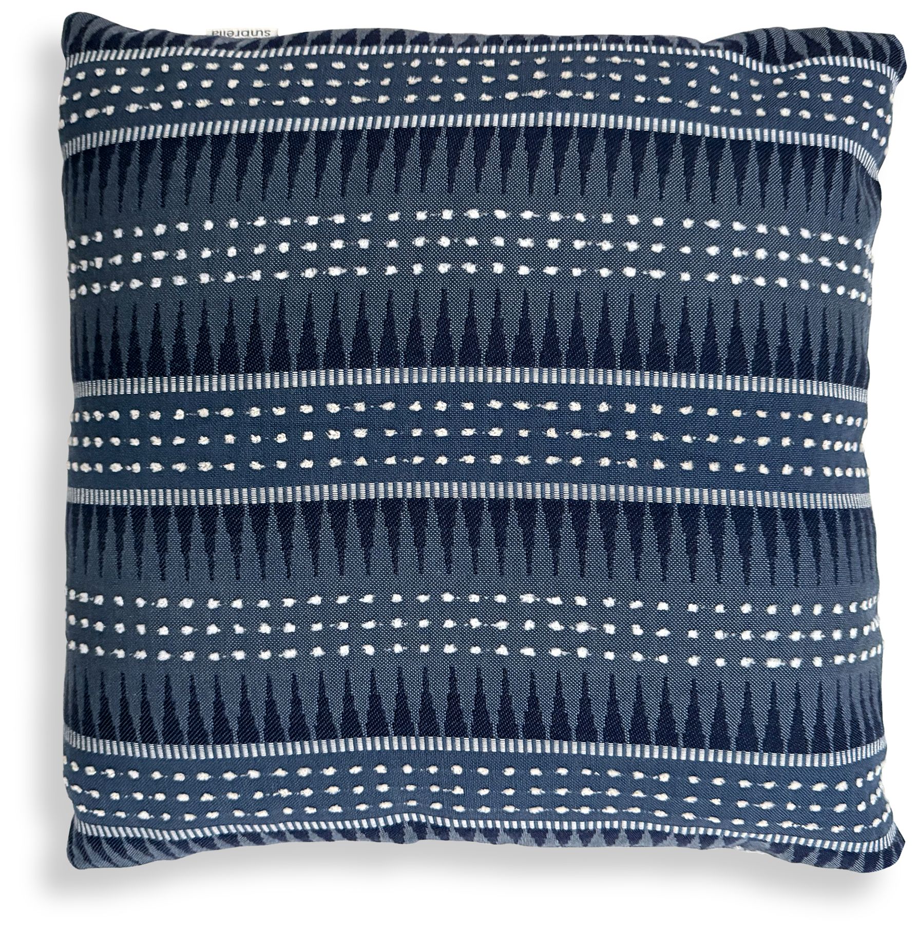 Image 2 Uttermost Backgammon Slate Blue 20" Square Outdoor Pillow
