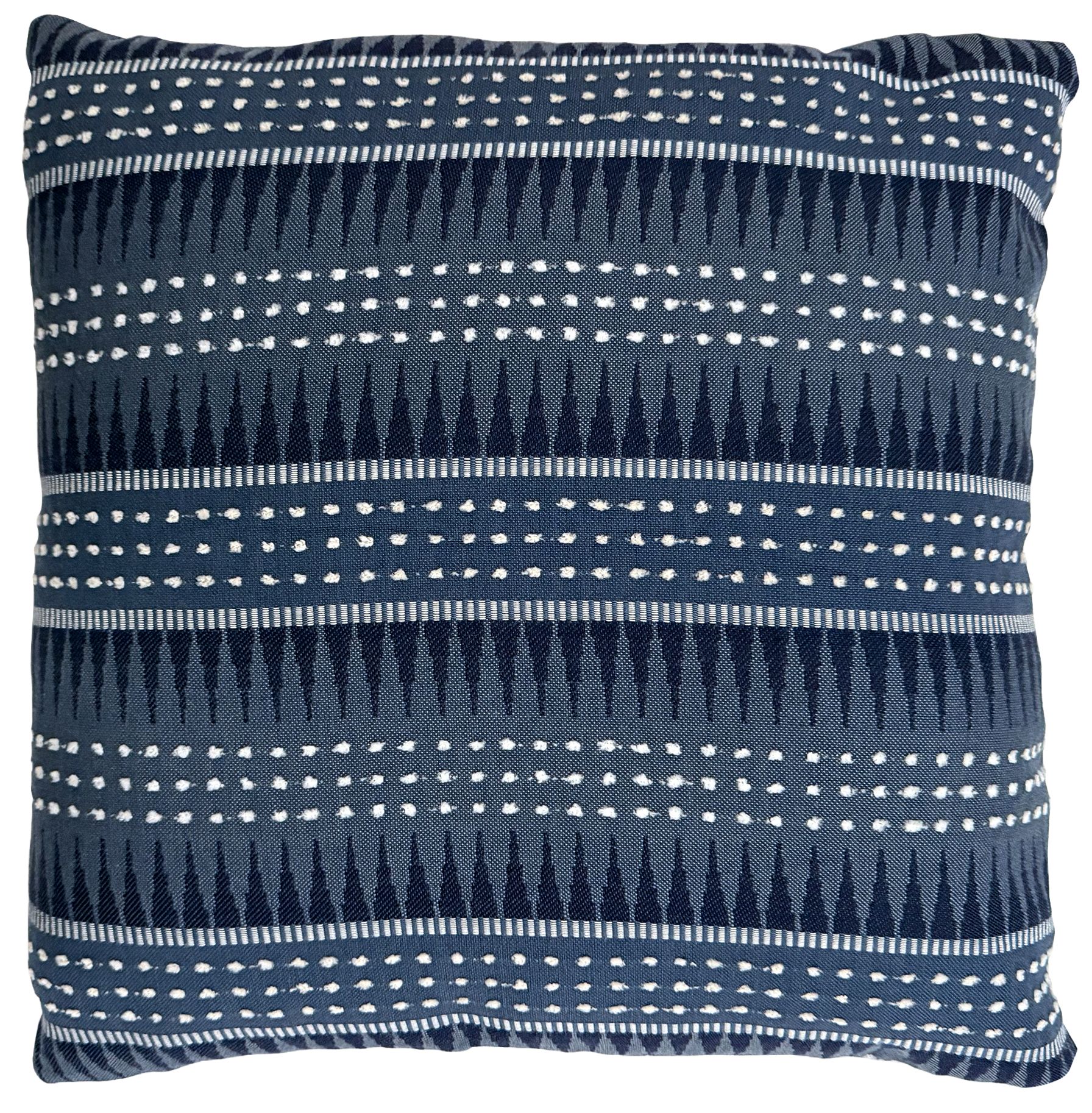 Image 2 Uttermost Backgammon Slate Blue 20" Square Outdoor Pillow