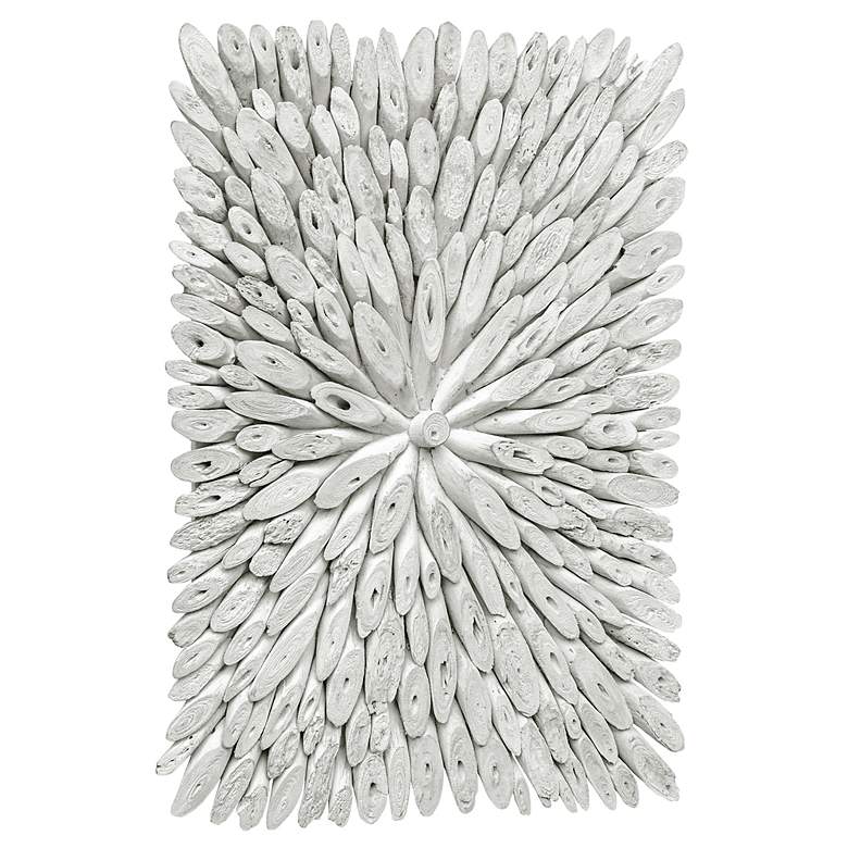 Image 4 Uttermost Bahama 39" Wide White-Washed Wood Wall Decor more views