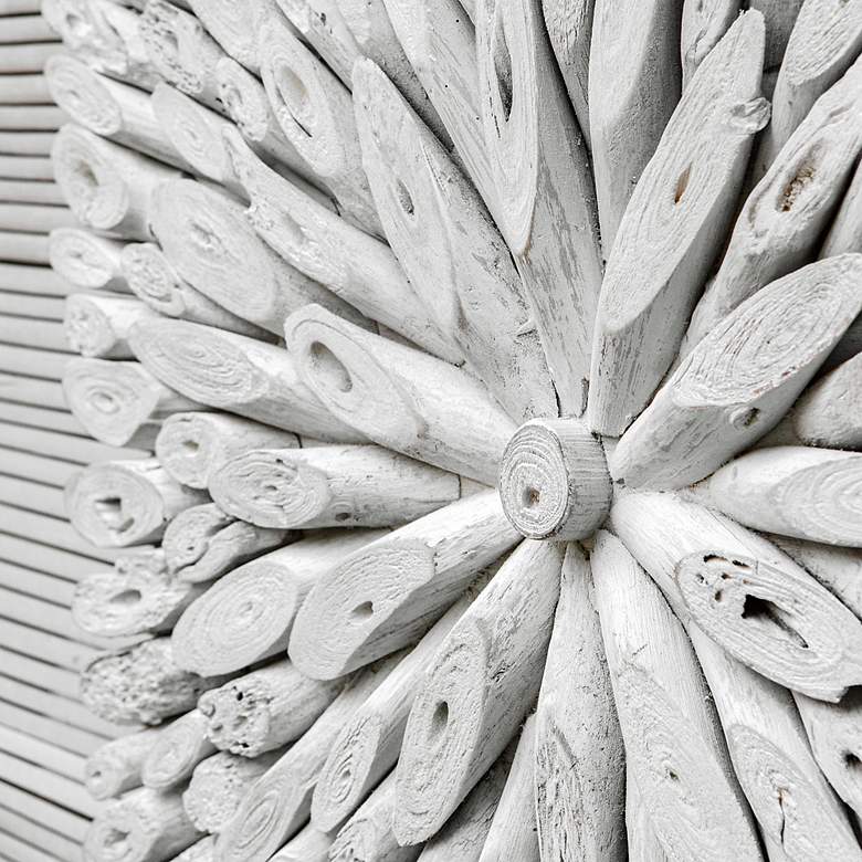 Image 5 Uttermost Bahama 39" Wide White-Washed Wood Wall Decor more views
