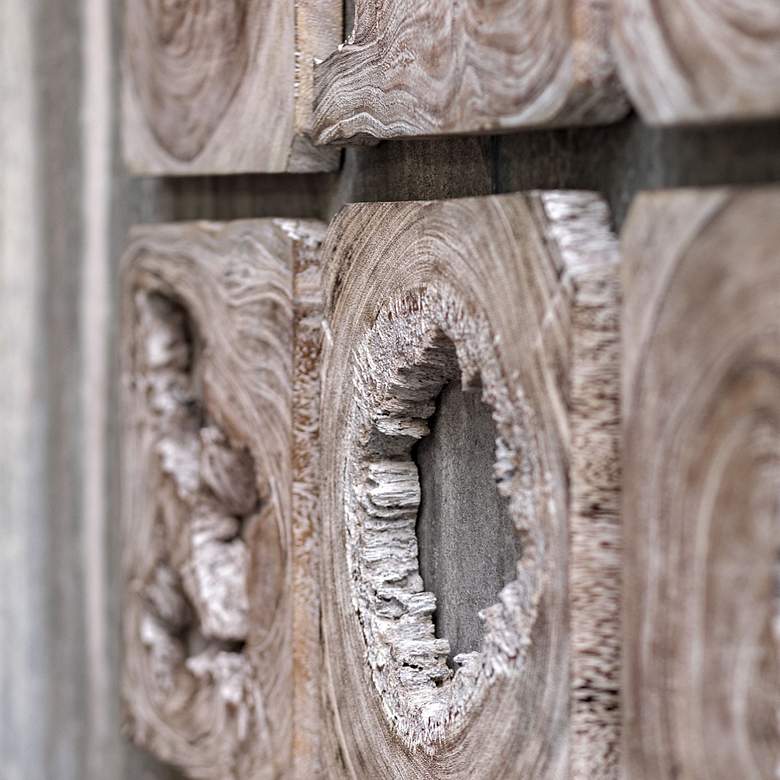 Image 4 Uttermost Bahati 16" Wide 9-Piece Wood Wall Art Set more views