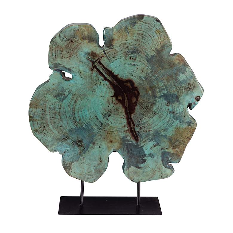 Image 2 Uttermost Bahati 22.8" High Blue Wood Sculpture
