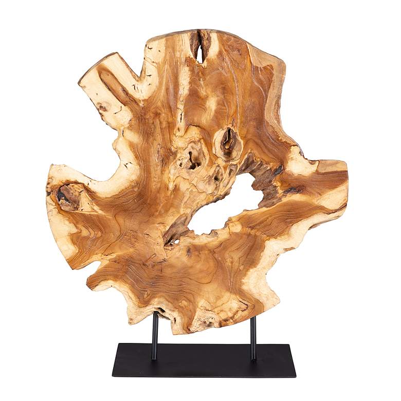 Image 2 Uttermost Bahati 22.8" Natural Wood Sculpture