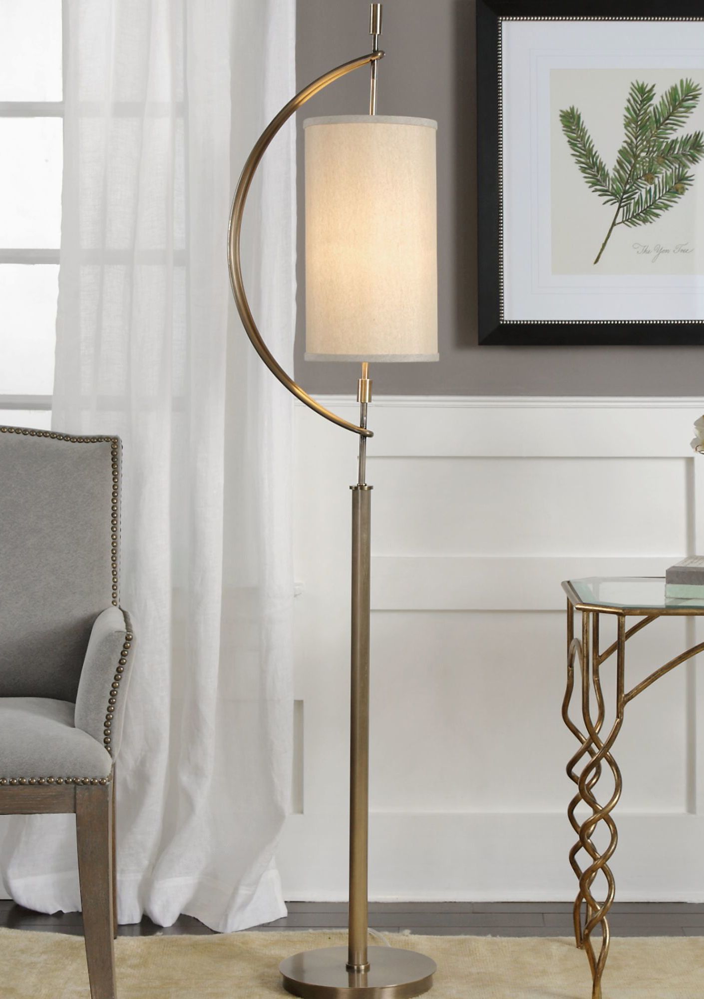 lamps plus brass floor lamp