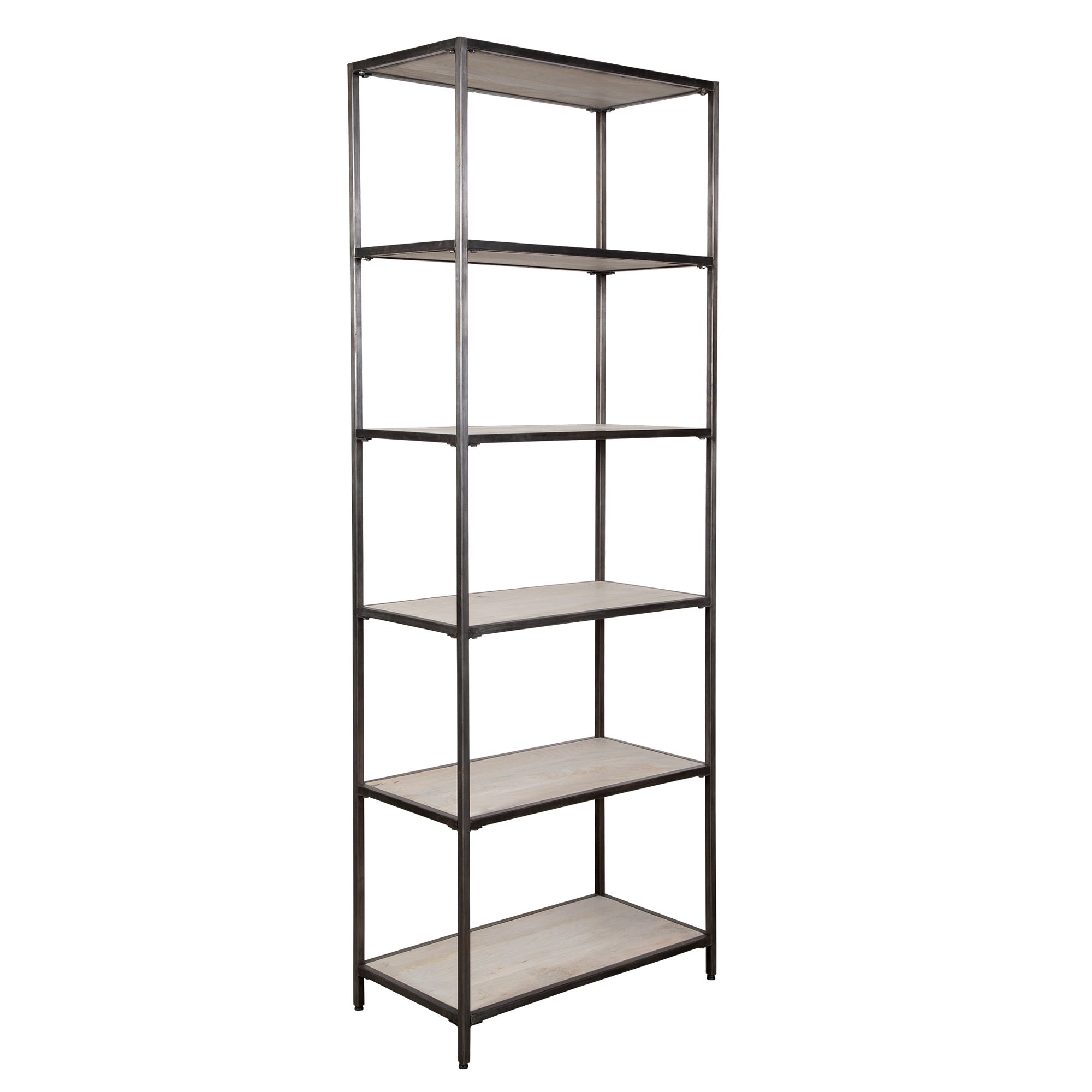 Image 3 Uttermost Baldwin 31" Wide Gunmetal 5-Shelf Etagere more views