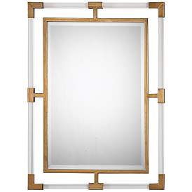 Image2 of Uttermost Balkan Gold 28" x 37 3/4" Modern Luxe Wall Mirror