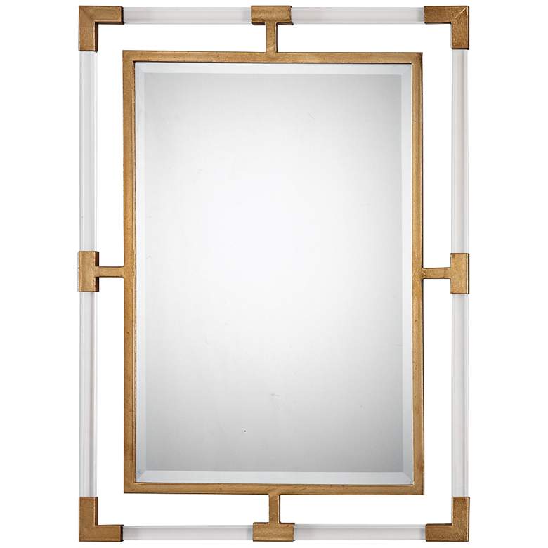 Uttermost Balkan Gold 28 inch x 37 3/4 inch Modern Luxe Wall Mirror