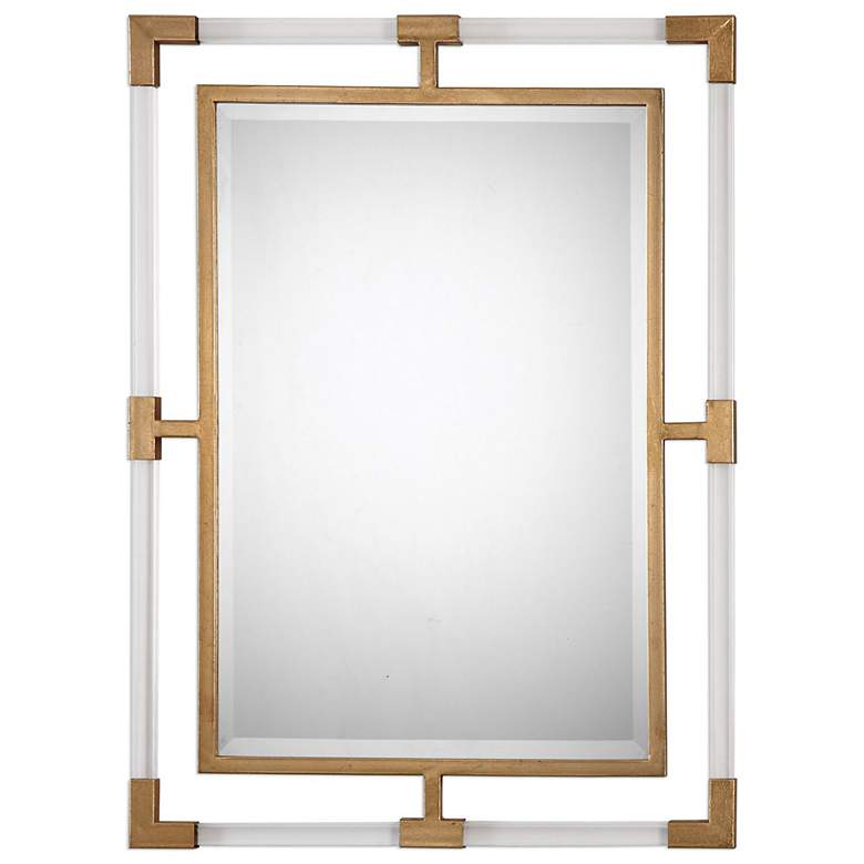 Image 2 Uttermost Balkan Gold 28 inch x 37 3/4 inch Modern Luxe Wall Mirror