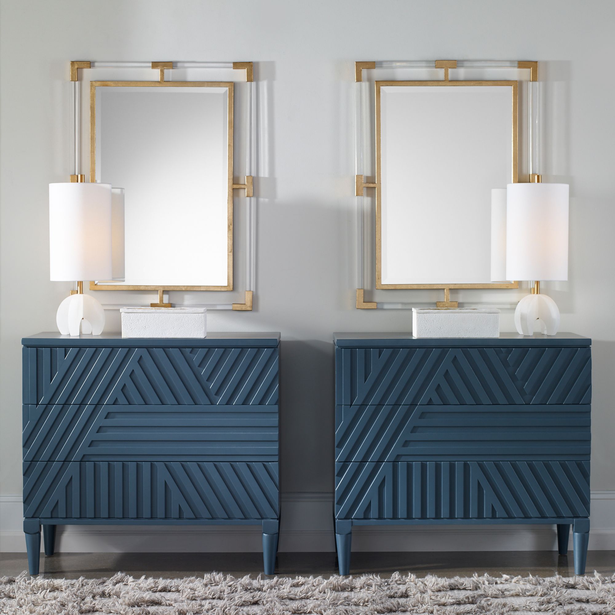 Image 3 Uttermost Balkan Gold 28" x 37 3/4" Modern Luxe Wall Mirror more views