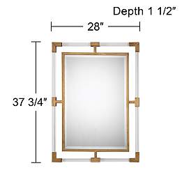 Image4 of Uttermost Balkan Gold 28" x 37 3/4" Modern Luxe Wall Mirror more views