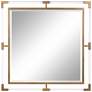 Uttermost Balkan Metallic Gold Leaf 40" Square Wall Mirror