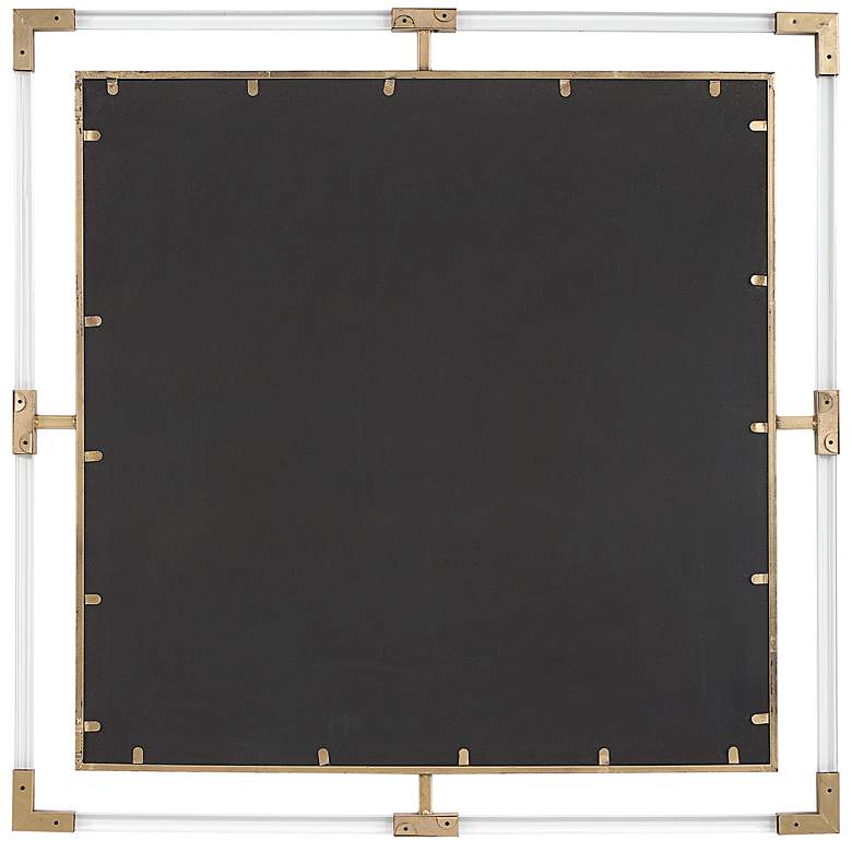 Image 5 Uttermost Balkan Metallic Gold Leaf 40" Square Wall Mirror more views