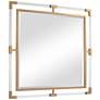 Uttermost Balkan Metallic Gold Leaf 40" Square Wall Mirror