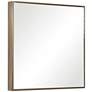 Uttermost Balmoral Brushed Brass 20" Square Wall Mirror