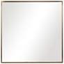 Uttermost Balmoral Brushed Brass 20" Square Wall Mirror