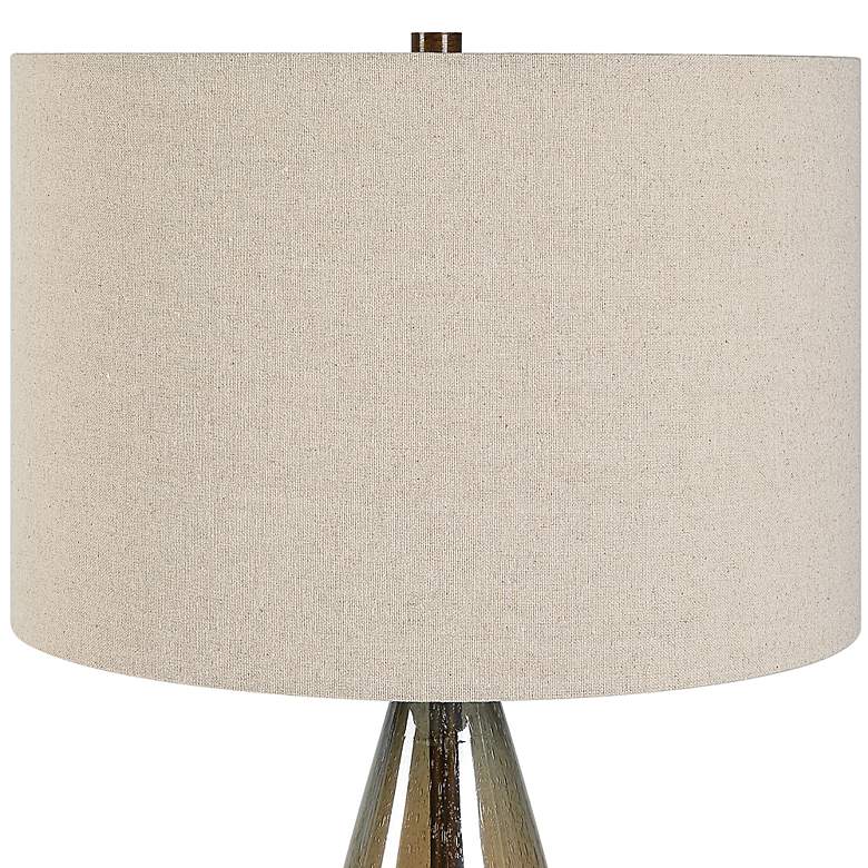 Image 5 Uttermost Baltic 28 3/4" Dark Amber Glass Teardrop Table Lamp more views