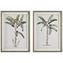 Uttermost Banana Palm 34 3/4"H 2-Piece Framed Wall Art Set