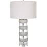 Uttermost Band Together 28" High Modern Crystal and Wood Table Lamp