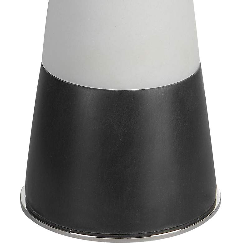 Image 5 Uttermost Bandeau 29 1/2" Banded Black White Stone Table Lamp more views