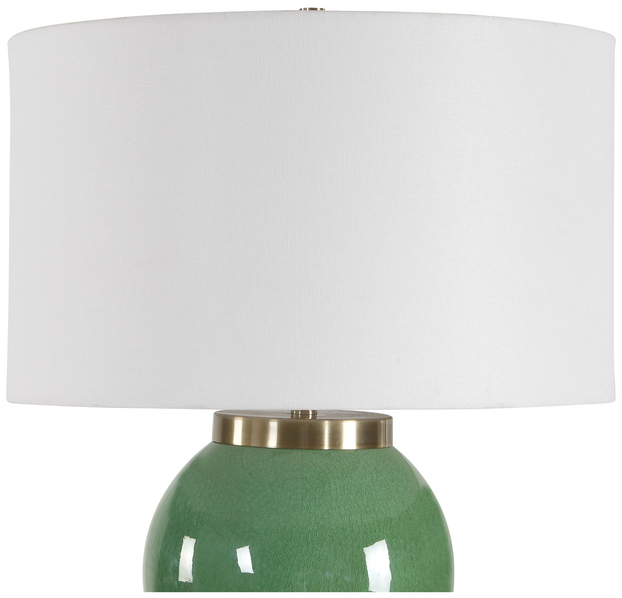 Image 6 Uttermost Banner 28" Green Ceramic Table Lamp more views