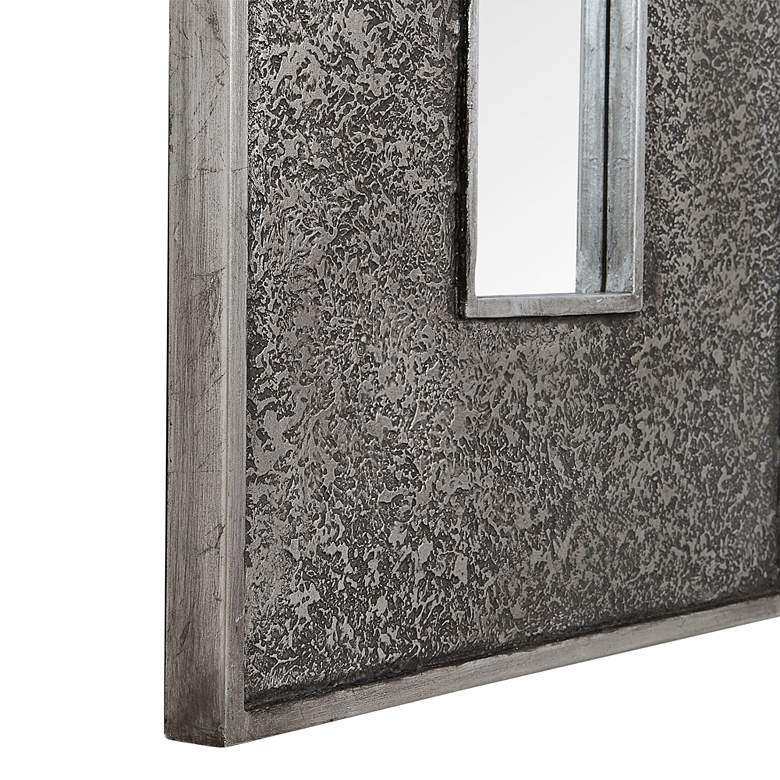Image 4 Uttermost Bannon Metallic Silver Leaf 19" x 73" Wall Mirror more views