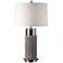 Uttermost Bartley Aged Stone Faux Old Wood Table Lamp
