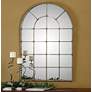 4_Uttermost Barwell Silver 29 1/2" x 44 1/4" Arch Mirror more views