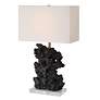 3_Uttermost Basalt Black Stone 27 1/4" High Sculptural Table Lamp
