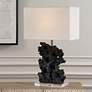 2_Uttermost Basalt Black Stone 27 1/4" High Sculptural Table Lamp