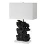 5_Uttermost Basalt Black Stone 27 1/4" High Sculptural Table Lamp more views