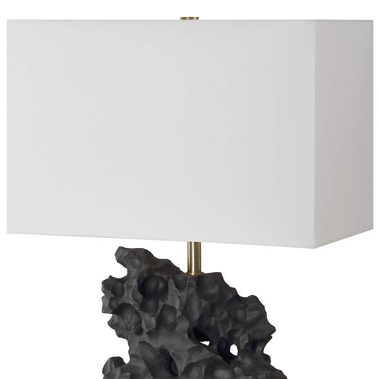 Image 6 Uttermost Basalt Black Stone 27 1/4" High Sculptural Table Lamp more views
