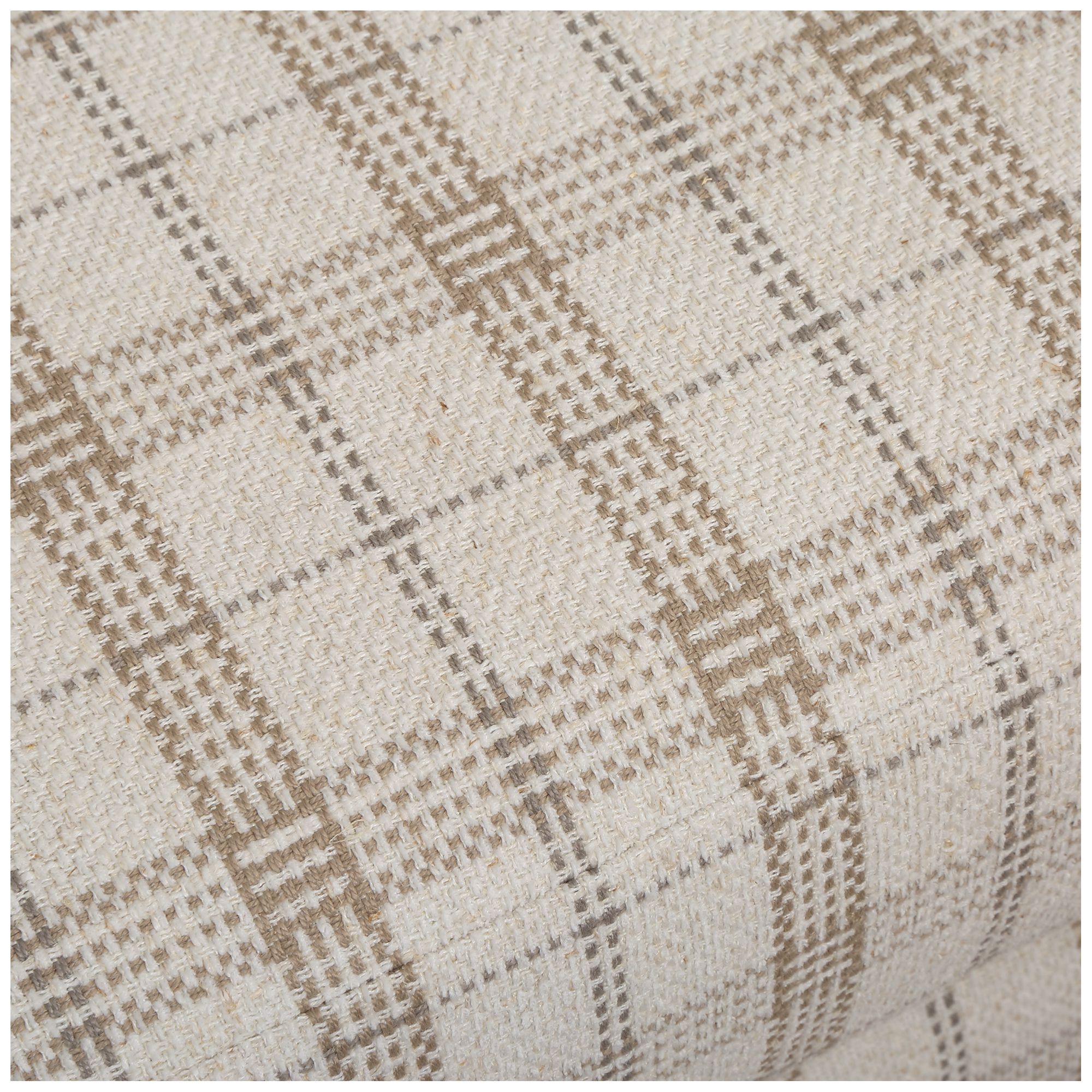 Image 7 Uttermost Basie Plaid Linen Fabric Swivel Chair more views