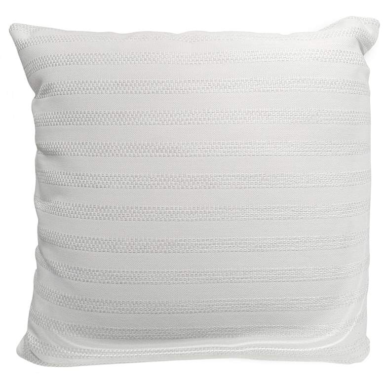 Image 2 Uttermost Basket Stripe 20" Indoor-Outdoor Pillow - Ivory