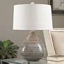 3_Uttermost Batova 24 1/2" Smoke Gray Glaze Teardrop Ceramic Table Lamp more views